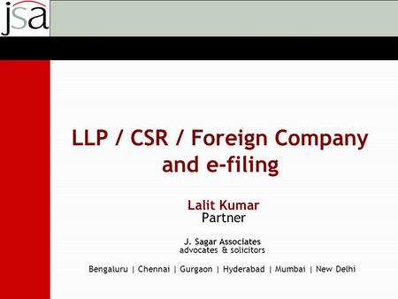 LLP / CSR / Foreign Company