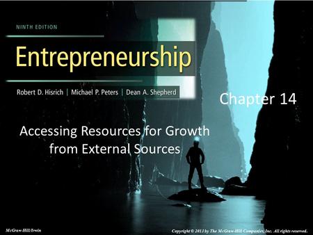 Accessing Resources for Growth from External Sources