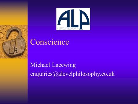 Conscience Michael Lacewing