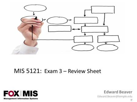 MIS 5121: Exam 3 – Review Sheet
