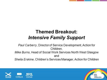 Themed Breakout: Intensive Family Support