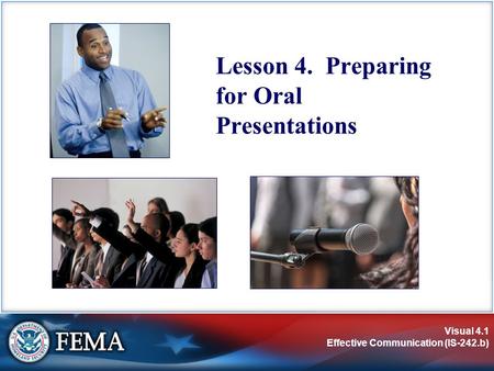 Lesson 4. Preparing for Oral Presentations