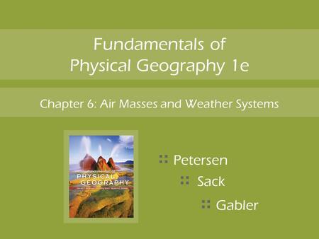 Fundamentals of Physical Geography 1e