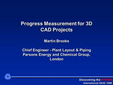 Progress Measurement for 3D CAD Projects