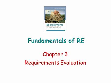 Chapter 3 Requirements Evaluation