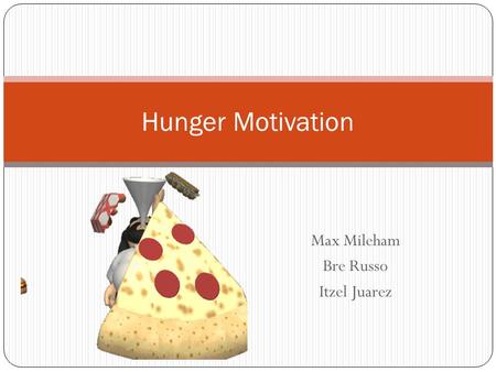 Max Mileham Bre Russo Itzel Juarez Hunger Motivation.