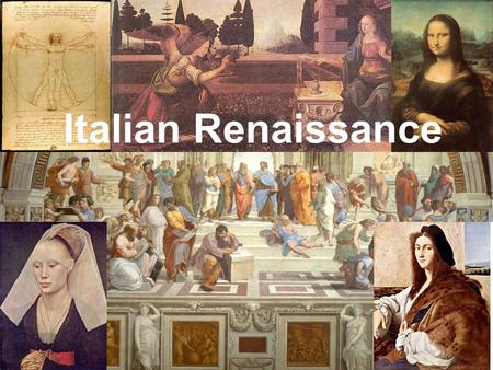 Italian Renaissance. Contributions to the end of Medieval Europe The Crusades –Brought new goods from the East to Europe, stimulating a rebirth in trade,