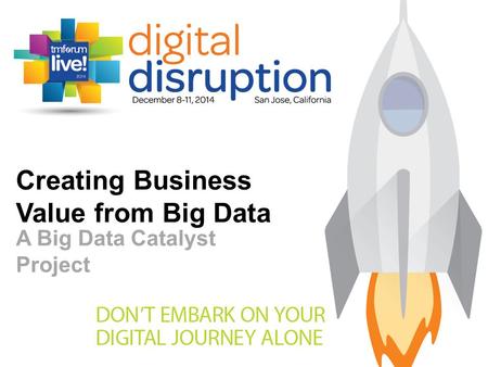 Creating Business Value from Big Data A Big Data Catalyst Project.