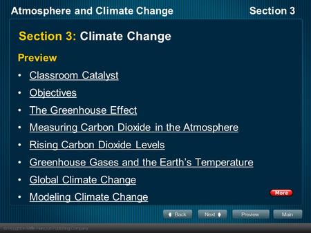 Section 3: Climate Change