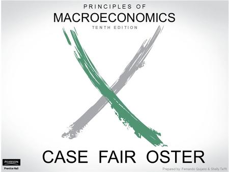 1 of 23 PART IV Further Macroeconomics Issues © 2012 Pearson Education, Inc. Publishing as Prentice Hall Prepared by: Fernando Quijano & Shelly Tefft CASE.