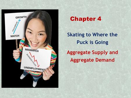 Skating to Where the Puck is Going Aggregate Supply and Aggregate Demand Chapter 4.