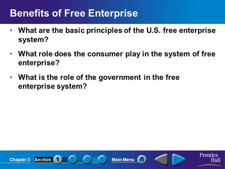 Benefits of Free Enterprise