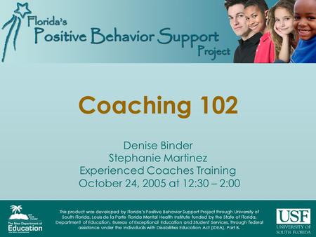 Experienced Coaches Training