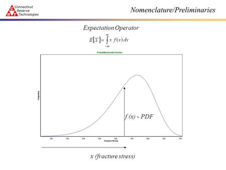 F (x) - PDF Expectation Operator x (fracture stress) Nomenclature/Preliminaries.
