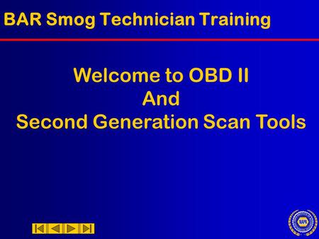 BAR Smog Technician Training
