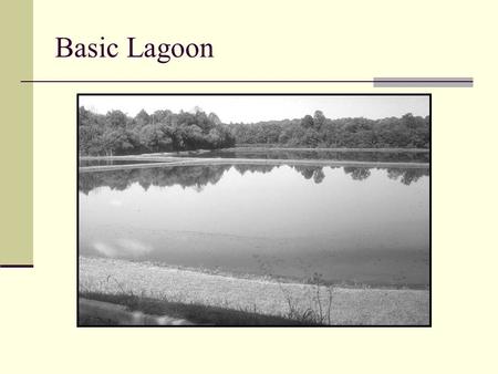 Basic Lagoon. Floating Mechanical Aerator Aerated Lagoon.