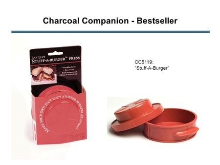Charcoal Companion - Bestseller CC5119: ”Stuff-A-Burger”