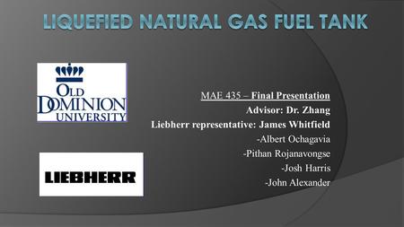 Liquefied Natural Gas Fuel tank