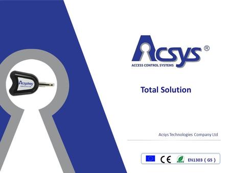 Total Solution Acsys Technologies Company Ltd EN1303（G5）
