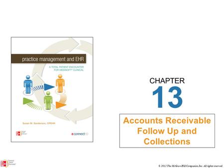 CHAPTER © 2012 The McGraw-Hill Companies, Inc. All rights reserved. 13 Accounts Receivable Follow Up and Collections.