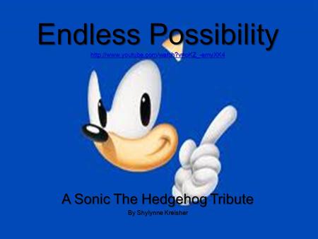 Endless Possibility   A Sonic The Hedgehog Tribute By Shylynne Kreisher.