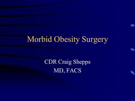 bariatric surgery case study ppt