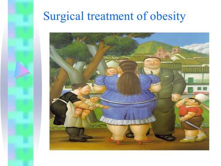 Surgical treatment of obesity. Size of the problem.