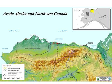 Size of ANWR relative to U.S. states: ANWR - 19.0 million acres ANWR area permanently closed - 17.5 million West Virginia - 15.5 Maryland - 6.6 New.