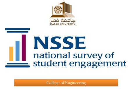 College of Engineering. Table of Contents Introduction about the National Survey of Student engagement. NSSE response rate Benchmarking areas Areas of.