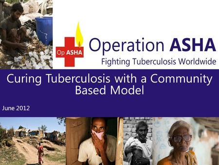 Curing Tuberculosis with a Community Based Model June 2012.