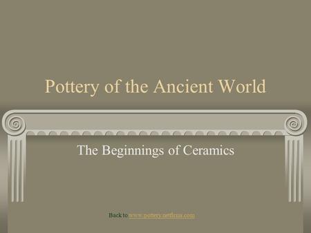 Pottery of the Ancient World