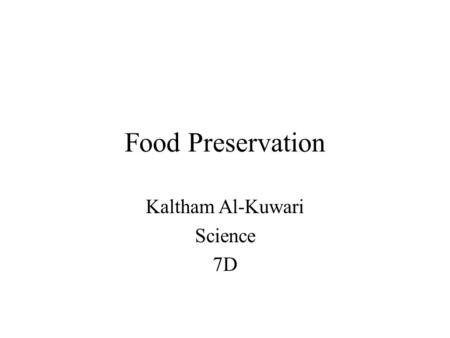Kaltham Al-Kuwari Science 7D