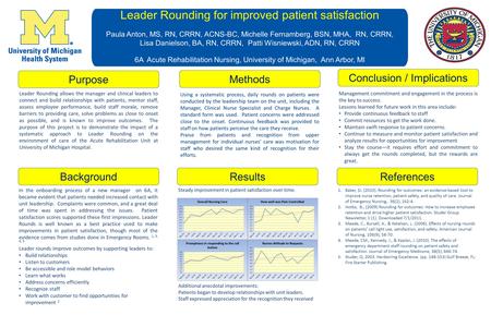 Leader Rounding for improved patient satisfaction