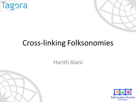 Cross-linking Folksonomies Harith Alani. Multiple SNS Accounts del.icio.us.