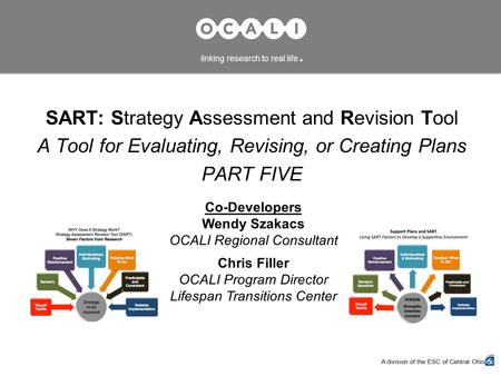 SART: Strategy Assessment and Revision Tool A Tool for Evaluating, Revising, or Creating Plans PART FIVE A division of the ESC of Central Ohio linking.