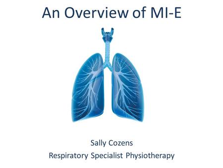 Respiratory Specialist Physiotherapy