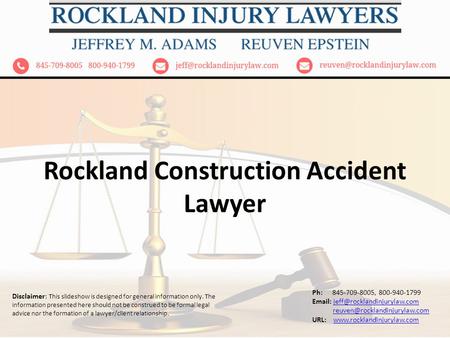 Rockland Construction Accident Lawyer