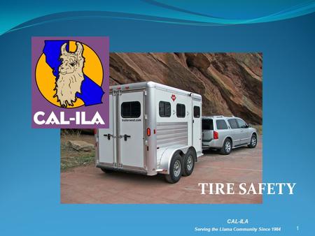 TIRE SAFETY 1 CAL-ILA Serving the Llama Community Since 1984.