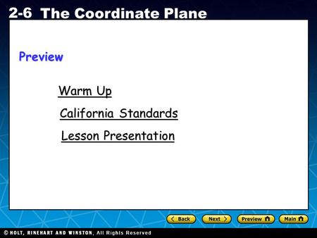 Preview Warm Up California Standards Lesson Presentation.