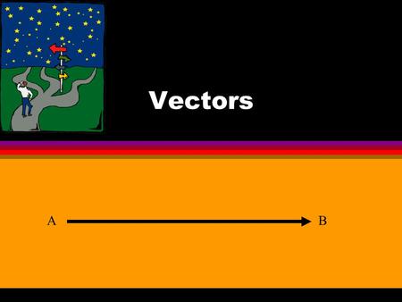 Vectors AB Vector Definition l Any measurement which includes both size and direction l 10 m/s isn’t a vector l 25 m/s [SW] is a vector.