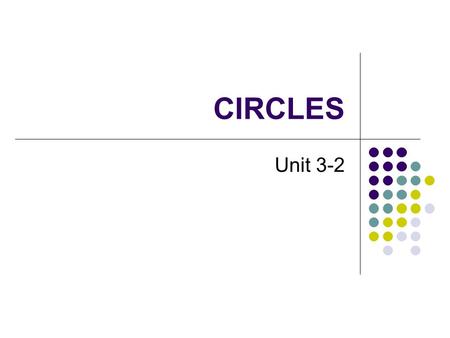 CIRCLES Unit 3-2. Equations we’ll need: Distance formula Midpoint formula.