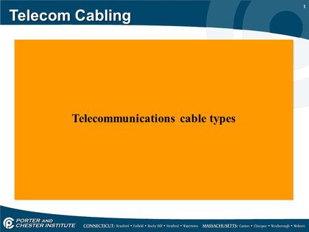 Telecommunications cable types