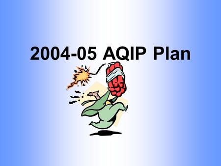 2004-05 AQIP Plan. Application Process: –Establish Early-On AQIP Supporters – August 2004 –AQIP Application Teams/Assignments: Identify team members –