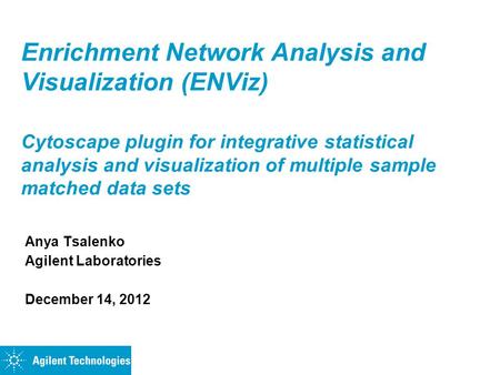Enrichment Network Analysis and Visualization (ENViz) Cytoscape plugin for integrative statistical analysis and visualization of multiple sample matched.