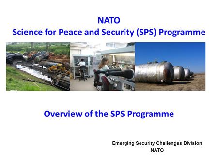 Science for Peace and Security (SPS) Programme