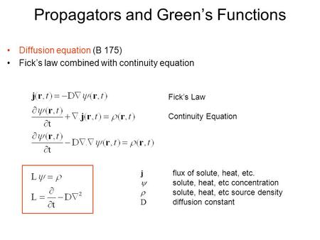 Propagators and Green’s Functions