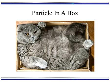 Particle In A Box.