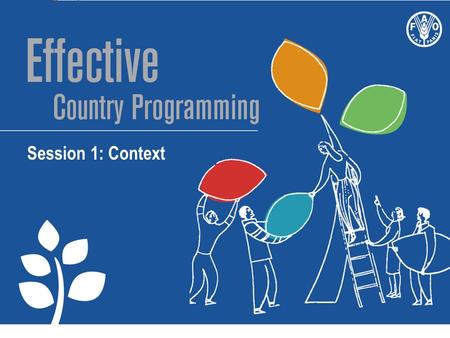 Session 1: Context. Group exercise UN common programming principles.