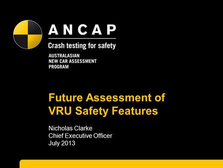 Future Assessment of VRU Safety Features