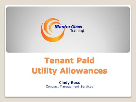 Tenant Paid Utility Allowances Cindy Ross Contract Management Services